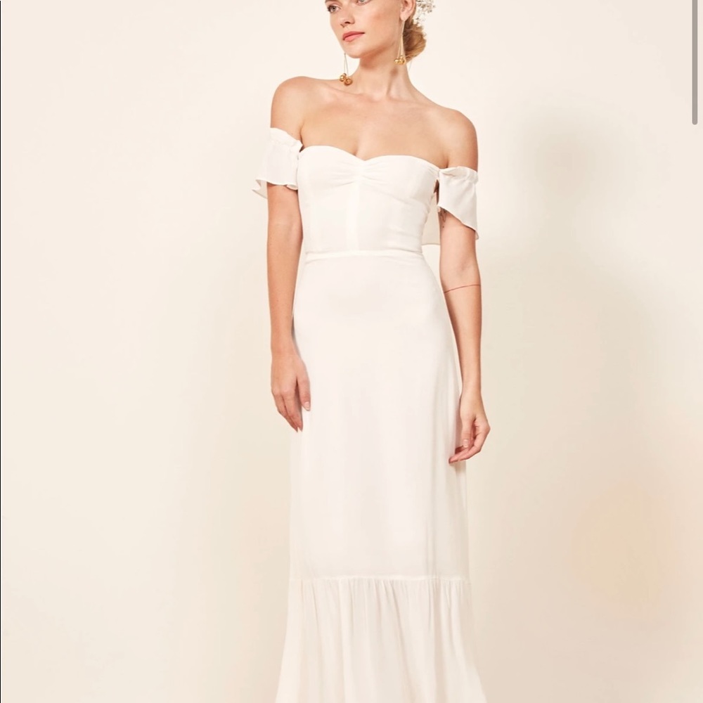 NWT Reformation Butterfly Dress - White - Size 10
